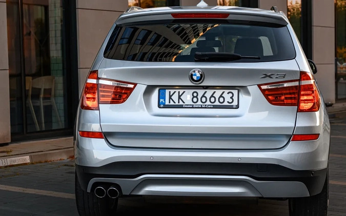 BMW X3 cena 89000 przebieg: 94000, rok produkcji 2017 z Żywiec małe 407